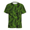 Night Tropical Palm Leaf Pattern Print Men's Athletic T-Shirt
