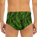 Night Tropical Palm Leaf Pattern Print Men's Triangle Swim Briefs