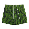 Night Tropical Palm Leaf Pattern Print Mesh Shorts