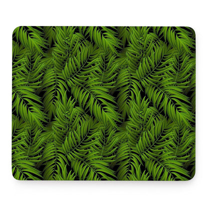 Night Tropical Palm Leaf Pattern Print Mouse Pad