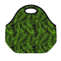 Night Tropical Palm Leaf Pattern Print Neoprene Lunch Bag