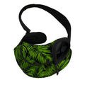 Night Tropical Palm Leaf Pattern Print Pet Sling Carrier