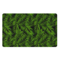 Night Tropical Palm Leaf Pattern Print Polyester Doormat