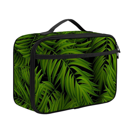 Night Tropical Palm Leaf Pattern Print Portable Lunch Bag