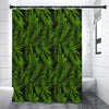 Night Tropical Palm Leaf Pattern Print Premium Shower Curtain