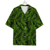 Night Tropical Palm Leaf Pattern Print Rayon Hawaiian Shirt