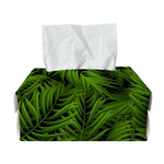 Night Tropical Palm Leaf Pattern Print Rectangle Tissue Box Cover