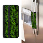 Night Tropical Palm Leaf Pattern Print Refrigerator Handle Covers
