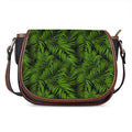 Night Tropical Palm Leaf Pattern Print Saddle Bag