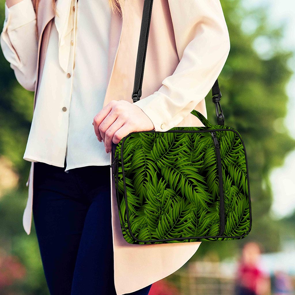 Night Tropical Palm Leaf Pattern Print Shoulder Strap Bible Bag