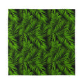 Night Tropical Palm Leaf Pattern Print Silk Bandana