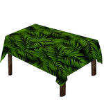 Night Tropical Palm Leaf Pattern Print Tablecloth