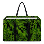 Night Tropical Palm Leaf Pattern Print Utility Tote Bag