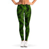 Night Tropical Palm Leaf Pattern Print Women's Leggings