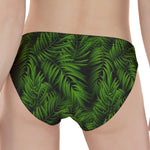 Night Tropical Palm Leaf Pattern Print Women's Panties