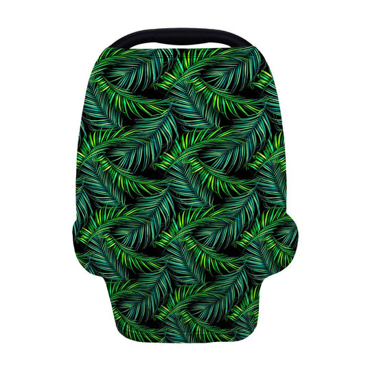 Night Tropical Palm Leaves Pattern Print Baby Seat Cover