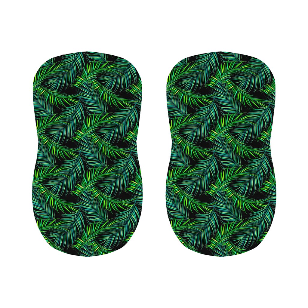 Night Tropical Palm Leaves Pattern Print Bar Stool Covers