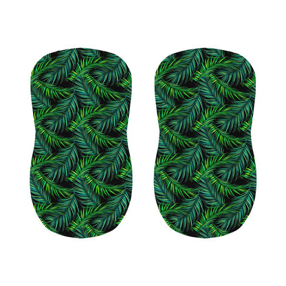 Night Tropical Palm Leaves Pattern Print Bar Stool Covers