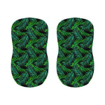 Night Tropical Palm Leaves Pattern Print Bar Stool Covers