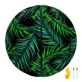 Night Tropical Palm Leaves Pattern Print Basketball