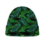 Night Tropical Palm Leaves Pattern Print Beanie