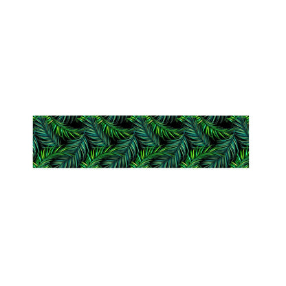 Night Tropical Palm Leaves Pattern Print Bed Runner