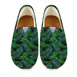 Night Tropical Palm Leaves Pattern Print Casual Shoes