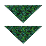 Night Tropical Palm Leaves Pattern Print Dog Bandana