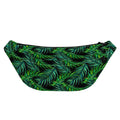 Night Tropical Palm Leaves Pattern Print Fanny Pack