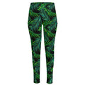 Night Tropical Palm Leaves Pattern Print High-Waisted Pocket Leggings