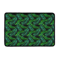 Night Tropical Palm Leaves Pattern Print Kitchen Mat