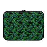 Night Tropical Palm Leaves Pattern Print Laptop Sleeve