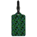 Night Tropical Palm Leaves Pattern Print Luggage Tag