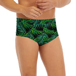 Night Tropical Palm Leaves Pattern Print Men's Briefs