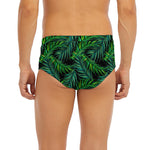 Night Tropical Palm Leaves Pattern Print Men's Briefs