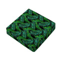 Night Tropical Palm Leaves Pattern Print Outdoor Seat Cushion Cover