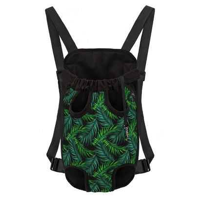 Night Tropical Palm Leaves Pattern Print Pet Carrier Backpack