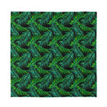 Night Tropical Palm Leaves Pattern Print Silk Bandana