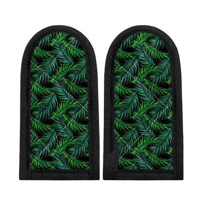 Night Tropical Palm Leaves Pattern Print Skillet Handle Cover