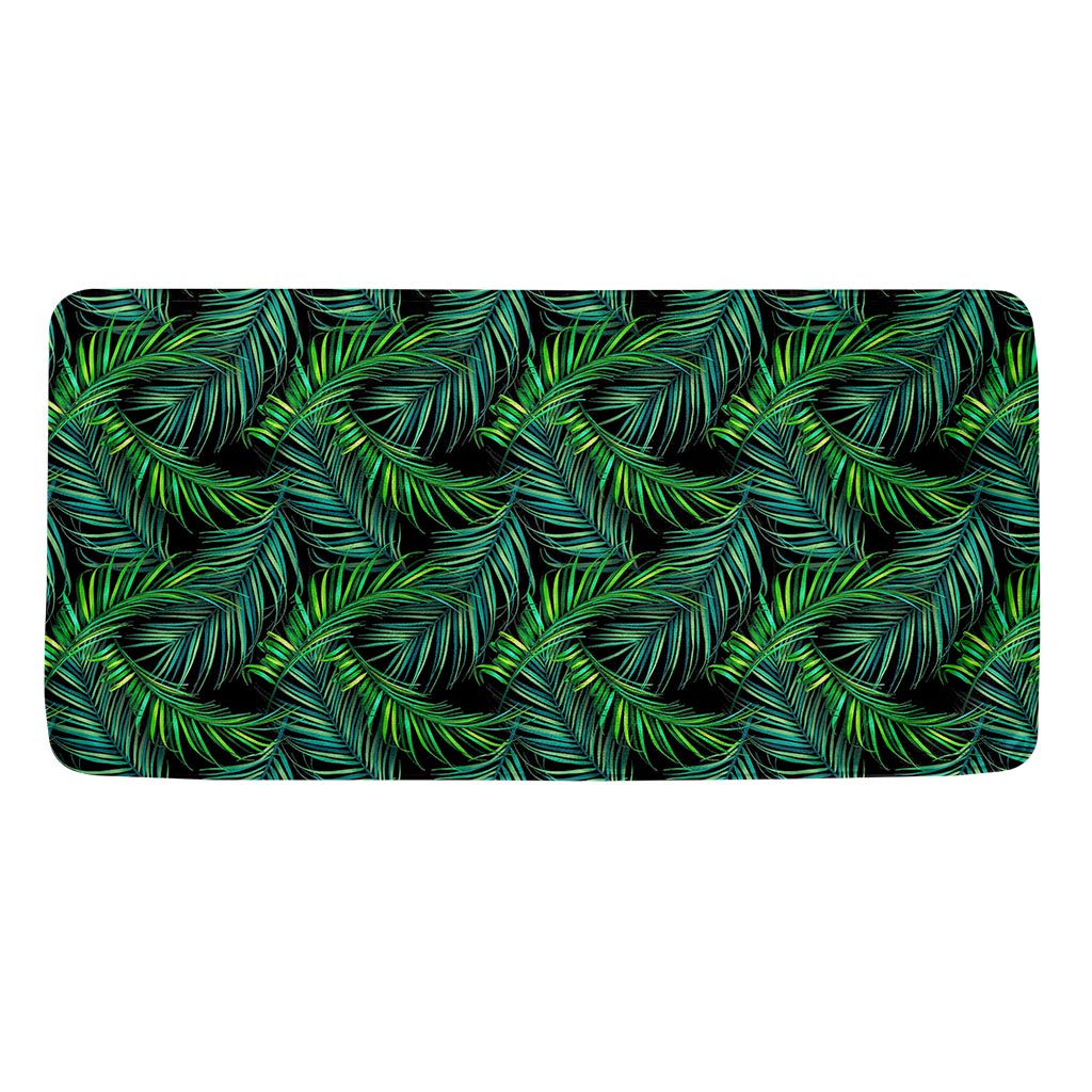 Night Tropical Palm Leaves Pattern Print Towel