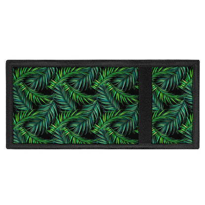 Night Tropical Palm Leaves Pattern Print Trifold Wallet