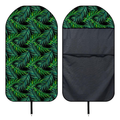 Night Tropical Palm Leaves Pattern Print Waterproof Car Seat Cover