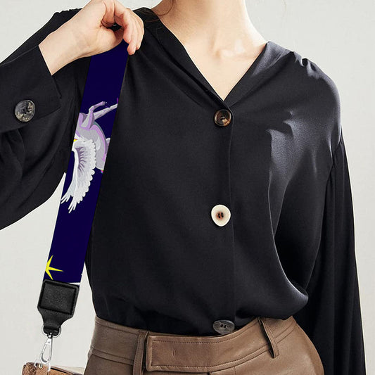 Night Winged Unicorn Pattern Print Bag Strap