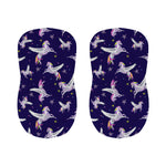 Night Winged Unicorn Pattern Print Bar Stool Covers