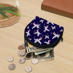 Night Winged Unicorn Pattern Print Coin Purse