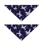 Night Winged Unicorn Pattern Print Dog Bandana