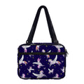 Night Winged Unicorn Pattern Print Double Strap Bible Bag