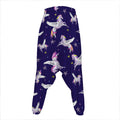 Night Winged Unicorn Pattern Print Hammer Pants