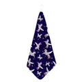 Night Winged Unicorn Pattern Print Hand Towel