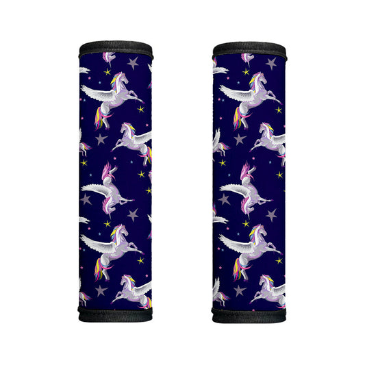 Night Winged Unicorn Pattern Print Handle Covers